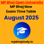 MP Bhoj New Exam Notification August 2025 Exam Starts From 01 August 2025 New Exam Notification 2025 for Some Courses