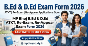 mp bhoj bed exam form